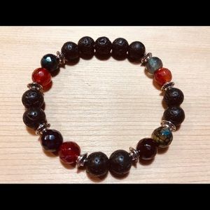 Lava Stone Essential Oil Diffuser Bracelet